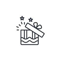 surprise icon. .Editable stroke.linear style sign for use web design,logo.Symbol illustration. vector