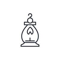 Lantern icon. .Editable stroke.linear style sign for use web design,logo.Symbol illustration. vector