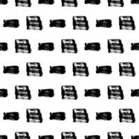 Seamless Pattern with hand drawn scribble smears vector