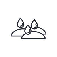 natural reservoir icon. .Editable stroke.linear style sign for use web design,logo.Symbol illustration. vector