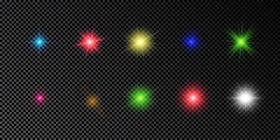 Light effect of lens flare vector