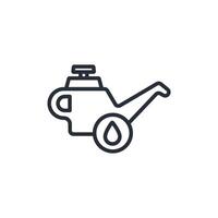 engine oil icon. .Editable stroke.linear style sign for use web design,logo.Symbol illustration. vector