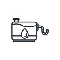 fuel tank icon. .Editable stroke.linear style sign for use web design,logo.Symbol illustration. vector