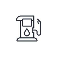 fuel tank icon. .Editable stroke.linear style sign for use web design,logo.Symbol illustration. vector