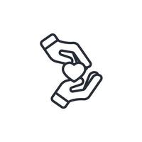 sense of belonging icon. .Editable stroke.linear style sign for use web design,logo.Symbol illustration. vector
