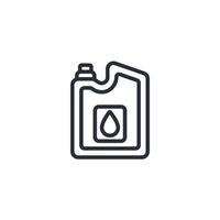 jerrycan icon. .Editable stroke.linear style sign for use web design,logo.Symbol illustration. vector