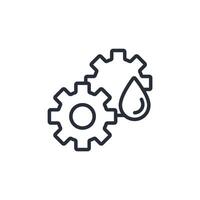 Lubricant oil icon. .Editable stroke.linear style sign for use web design,logo.Symbol illustration. vector