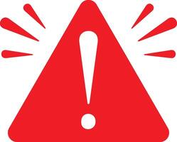 Exclamation mark sign. Caution icon. Danger and warning symbol. Attention icon isolated on white background. vector