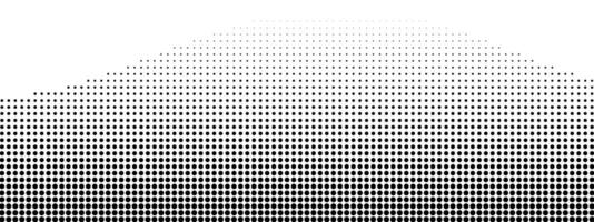 Abstract halftone monochrome wave pattern. Pop art dotted texture. illustration vector