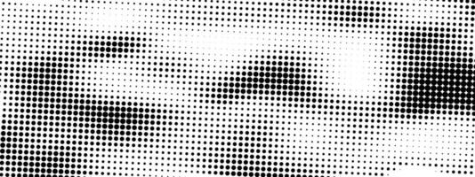 Retro halftone pattern. Faded grit noise texture. White and black abstract wallpaper. textured template vector
