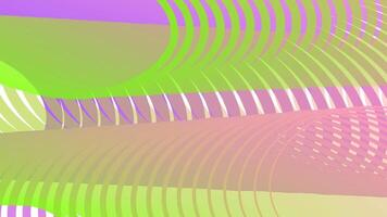 Background of abstract waves of green and purple lines vector
