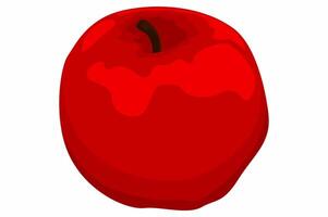 A Slice of Fresh Red Apple vector