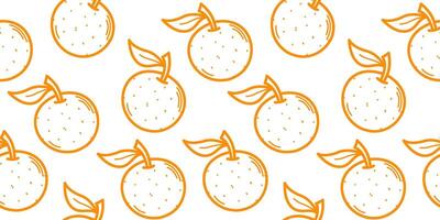Seamless Orange Fruit Pattern Background. Orange Fruit Pattern Seamless Design. Orange Fruit Seamless Background. Continuous Orange Fruit Pattern. vector