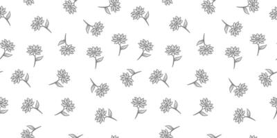 Flower Doodle pattern. Flower pattern background. Flower seamless pattern background. Floral pattern seamless. vector