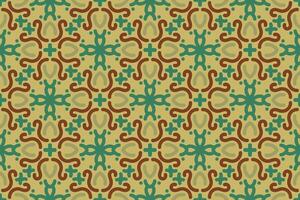 vintage seamless pattern with green classic color vector
