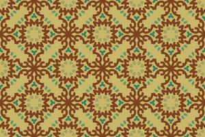 vintage seamless pattern with green classic color vector