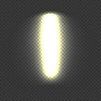 Light effect oval. Glare. Flash. Glitter shining star, glowing spark. Light beam, ray. vector