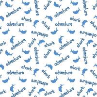 Shark seamless background. For textile, paper, wallpapper vector