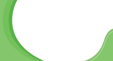 abstract green wave background design template vector