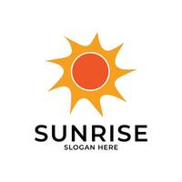 abstract sun logo design concept idea vector