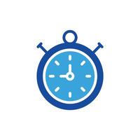 a stopwatch icon on a white background vector
