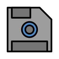 a floppy disk icon on a white background vector