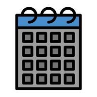 a calendar icon on a white background vector