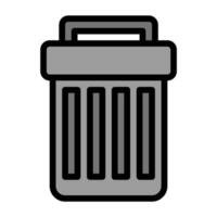 a trash can icon on a white background vector