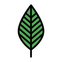 a green leaf icon on a white background vector