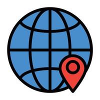 map pin icon for website vector