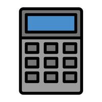 a calculator icon on a white background vector