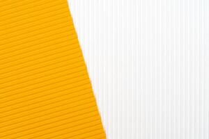 Colored background of corrugated paper. Soft focus. Copy space. photo