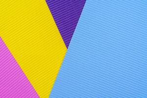 Colored background of corrugated paper. Soft focus. Copy space. photo