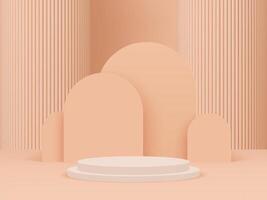 Digital rendered podium for your product showcase. vector