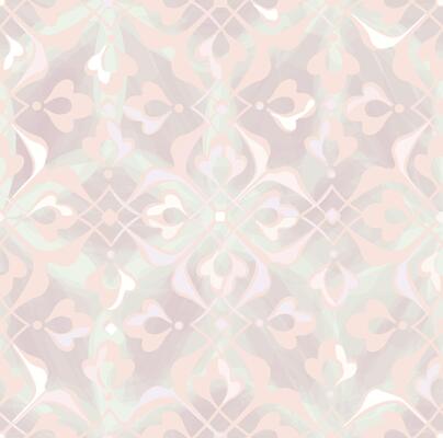 Seamless arabesque minimal abstract organic shapes pattern. Floral geometric brocade texture. Fabric background. Abstract trendy fabric design style.