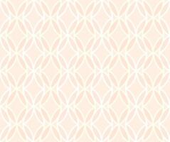 Seamless pattern with artistic floral ornamental lines. Flourish geometric minimal retro backdrop. Lines petals. Good for fabric, textile, wallpaper or package background design vector
