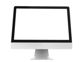 computer monitor with blank screen on a transparent background png