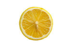 a lemon slice on a transparent background png