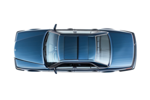 top view of a car on a transparent background png