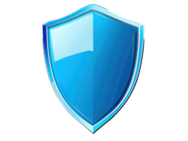 blue shield image on transparent background png
