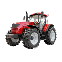 a red tractor on a transparent backgroundwhite background png