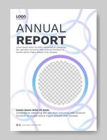 Annual report business modern brochure template vector
