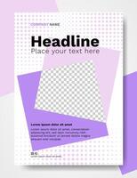 Modern template simple layout professional business annual report vector