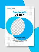 Modern template simple layout professional business annual report vector