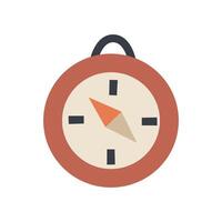 Cartoon compass. camping thematic element. vector