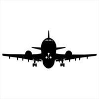 plane silhouette on a white background vector