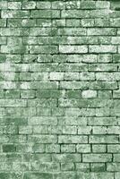 The background of the old red brick wall for design interior and various scenes or as a background for interviews. photo