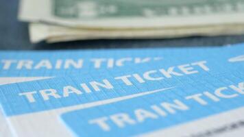 Train Tickets with Currency Vital Travel Essentials for Your Journey and Transportation Needs video