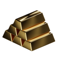 a 3d isometric pyramid stack of fine golds png