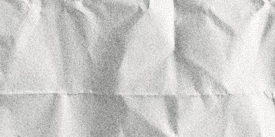 Black dotted textured background, noisy gritty dot halftone effect, illustration. Fashionable banner in grunge style. A folded old dusty sheet of paper. vector